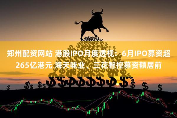 郑州配资网站 港股IPO月度透视：6月IPO募资超265亿港元 海天味业、三花智控募资额居前